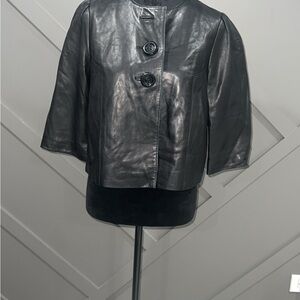 Black Leather Women's Jacket